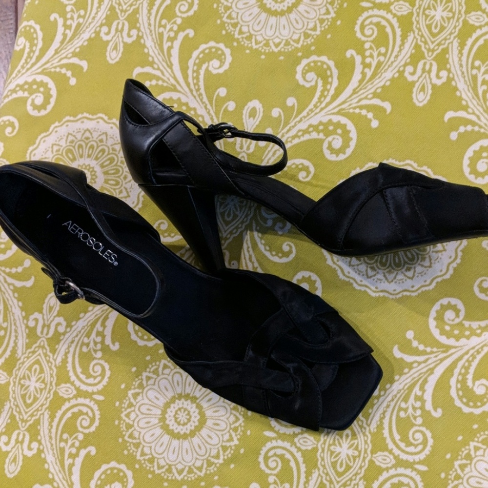 Aerosoles Black Sandals